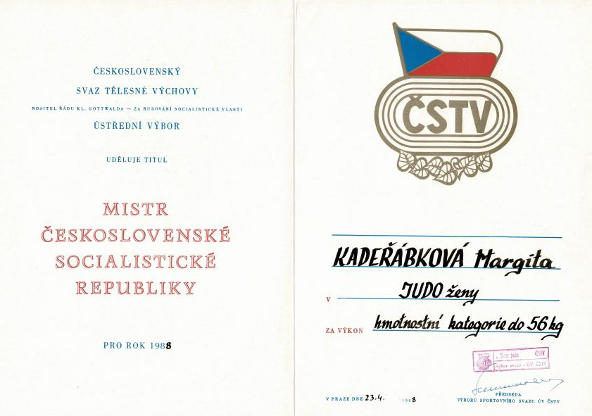 úspěchy Margity Kadeřábkové
